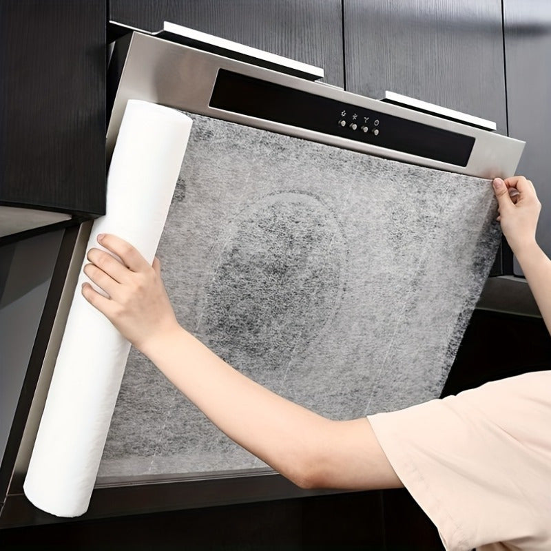 Range Hood Grease Absorbing Filter: Yuqori haroratga chidamli, bir martalik foydalaniladigan, yopishqoq emas, universal moslik, oson o'rnatiladi, yopishmaydigan.