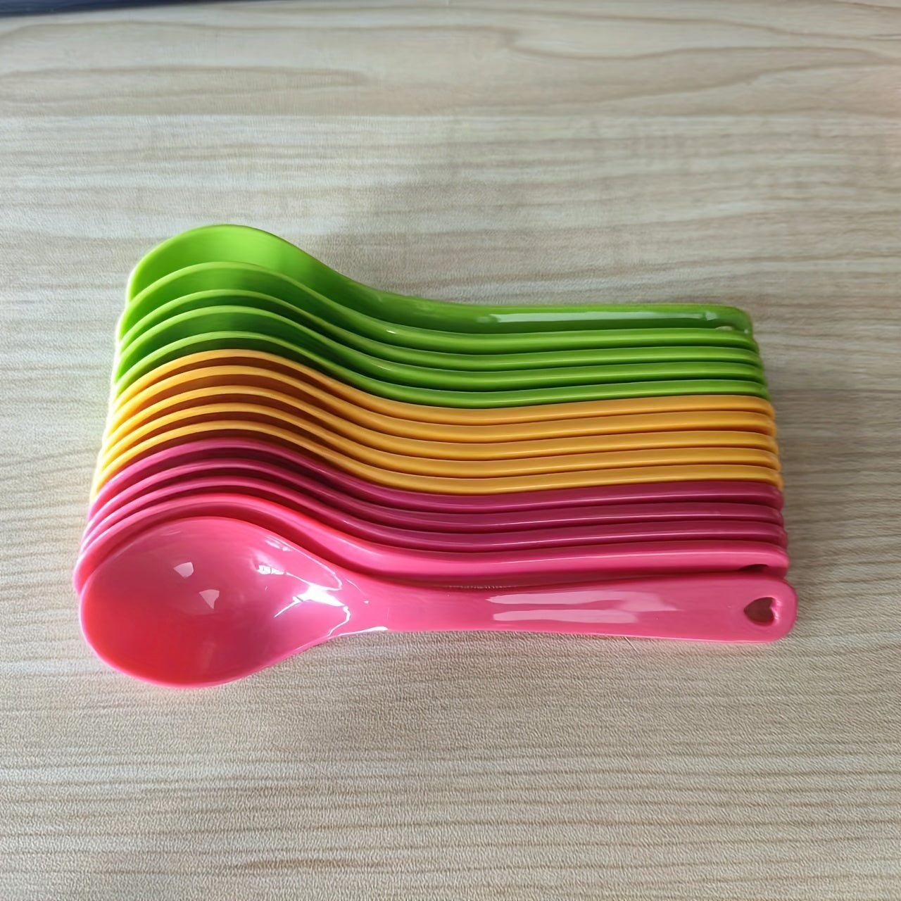 Multi-Purpose Plastic Spoon for Dining Coffee Sweets and Mixing Cocktails