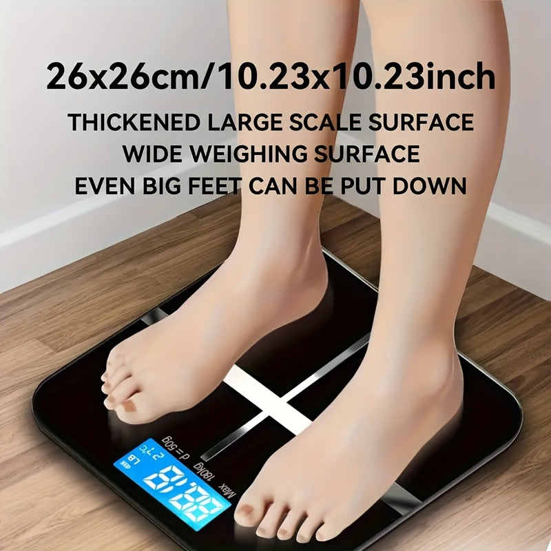 Digital Bathroom Scale Wide Platform Large Display Accurate Safe Max Weight