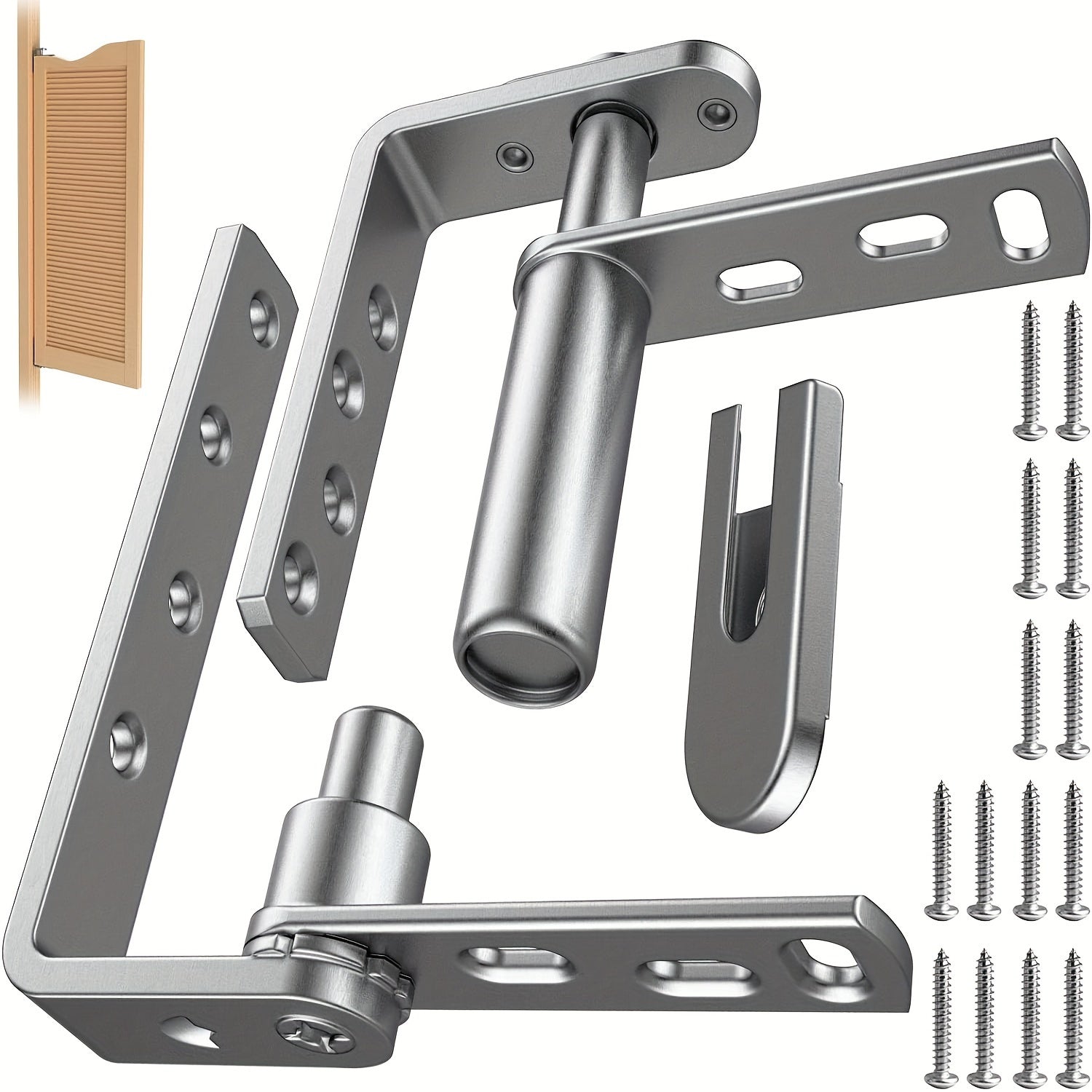 Stainless Steel Swinging Door Hinge for Saloon and Louvre Doors Heavy Duty