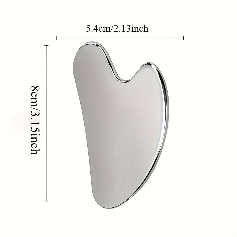 Stainless Steel Gua Sha Tool for Face and Body Massage with Gift Box