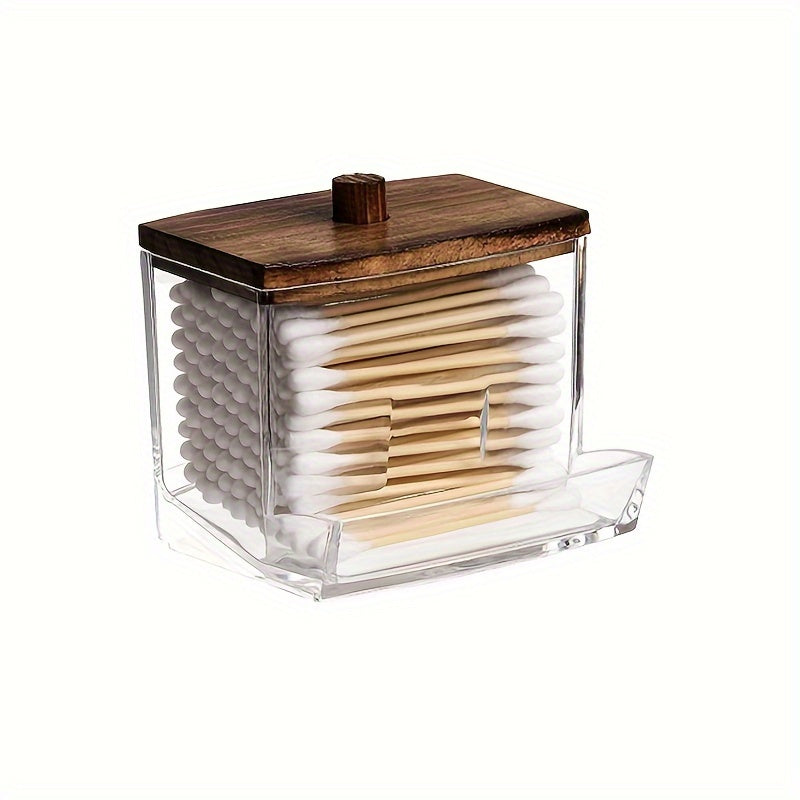 8oz Clear Bathroom Canister Storage Jar for Home Organization