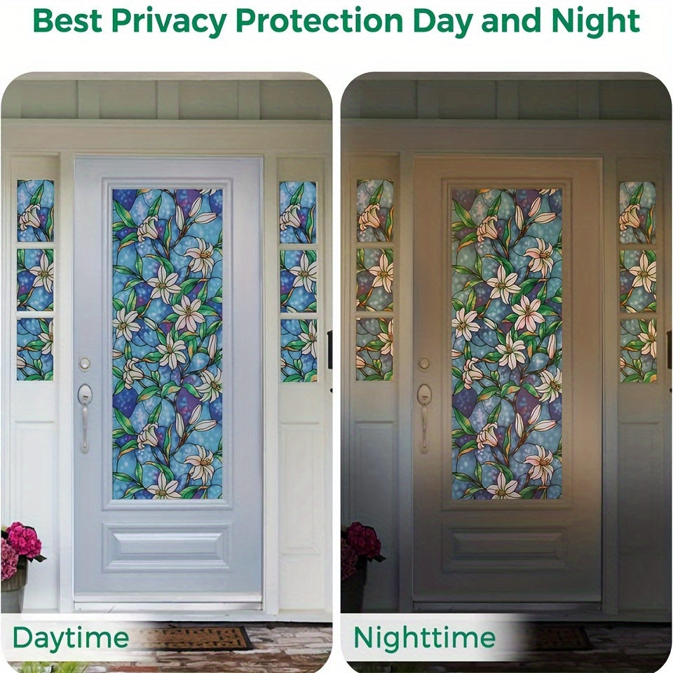 Zamonaviy Orchid oynasi filmi 10mil PVC maxfiylik dekorasi rangli shisha effekti