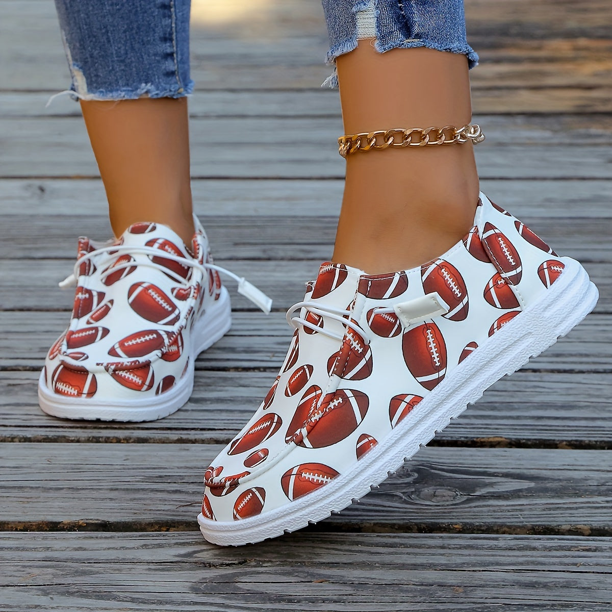 Women's Canvas Shoes Large Size Casual Cartoon Pattern All Seasons