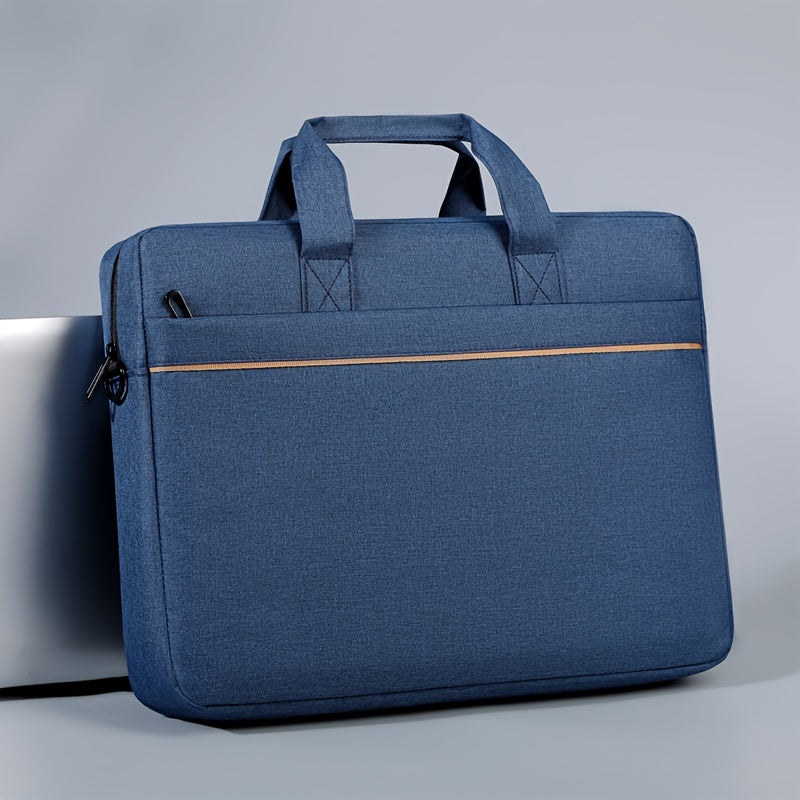 Seyohat va kundalik foydalanish uchun mos, erkaklar va ayollar uchun mo'ljallangan, mustahkam materiallardan tayyorlangan suv o'tkazmaydigan noutbuk xabarchi sumkasi.