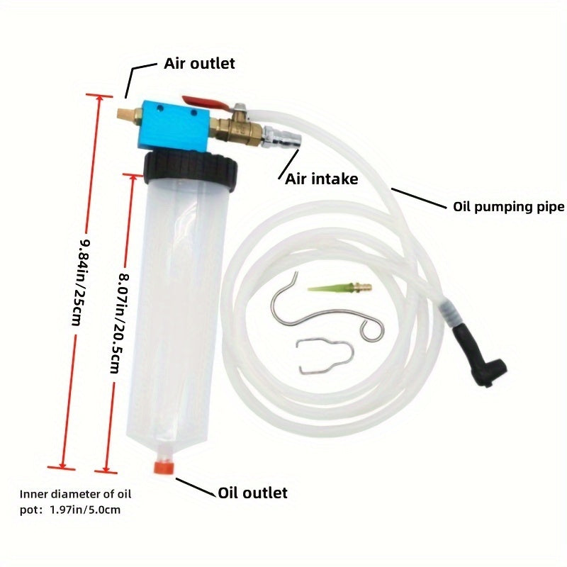 Pneumatic Brake Fluid Pump Oil Change Discharge Machine for Cars