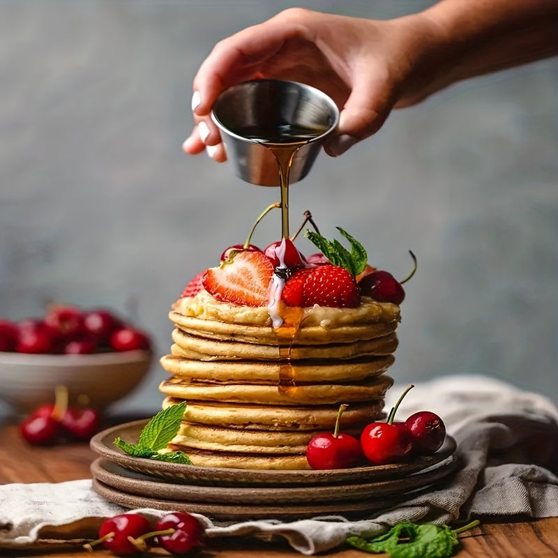 Juego de tazas de acero inoxidable pequeñas para salsas, 6 tamaños