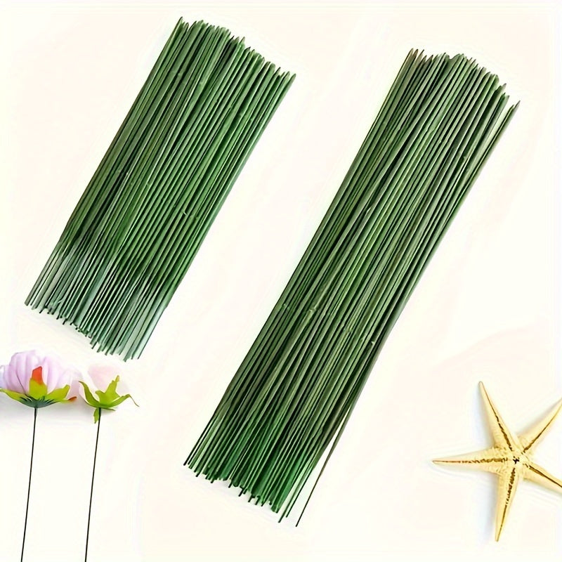 Plastic-Coated Iron Flower Stems for Artificial Flowers Wedding Decor Pack of 50 100 200