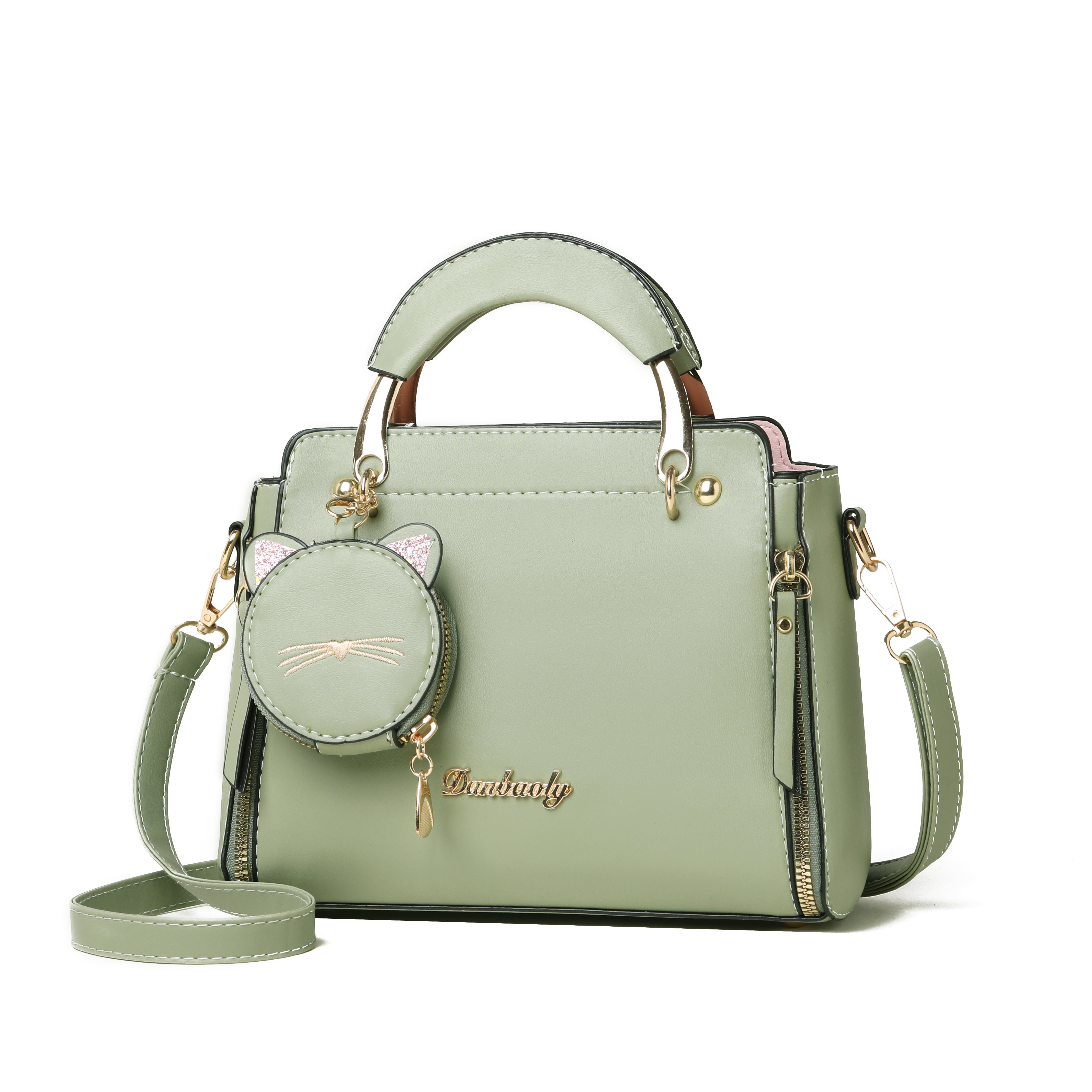 Usmonli ayollar uchun xushbichim xat yozish sumkasi, sozlanadigan tasma va katta sig'imga ega, mustahkam rangda, naqshsiz.