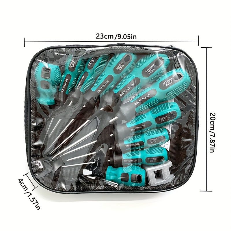 Juego de 10 destornilladores magnéticos de precisión para electrónica, muebles, electrodomésticos y vehículos