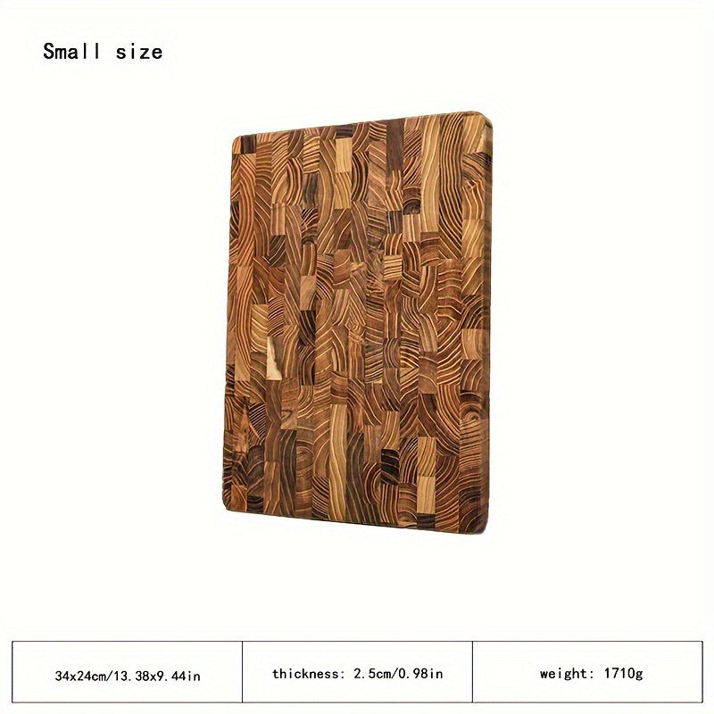 Rectangular Teak Wood Cutting Board for Kitchen Food Prep Holiday Entertaining