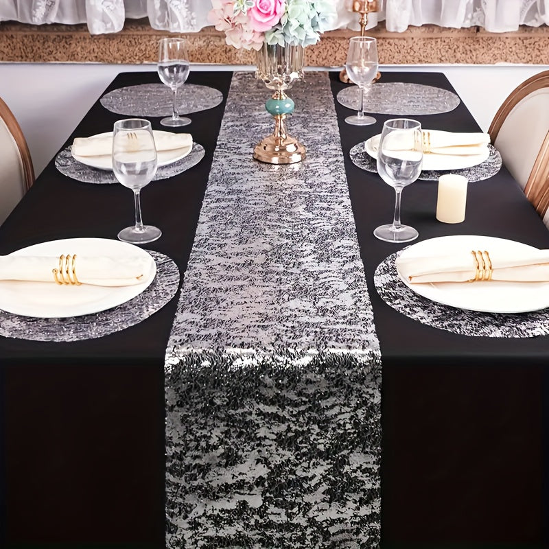 50 Disposable Round Metallic Table Mats for Weddings and Parties