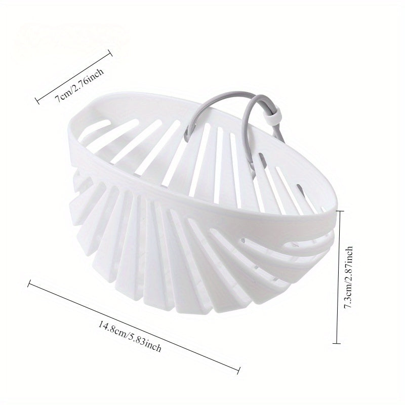 Modern Plastic Kitchen Sink Caddy with Drainage System Wall Mount Organizer