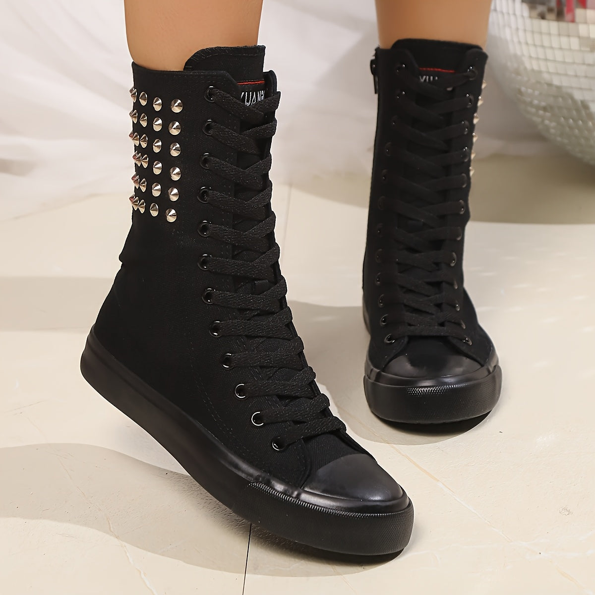 Women's Lightweight Casual Ankle Boots Fabric Upper Rubber Outsole All-Season