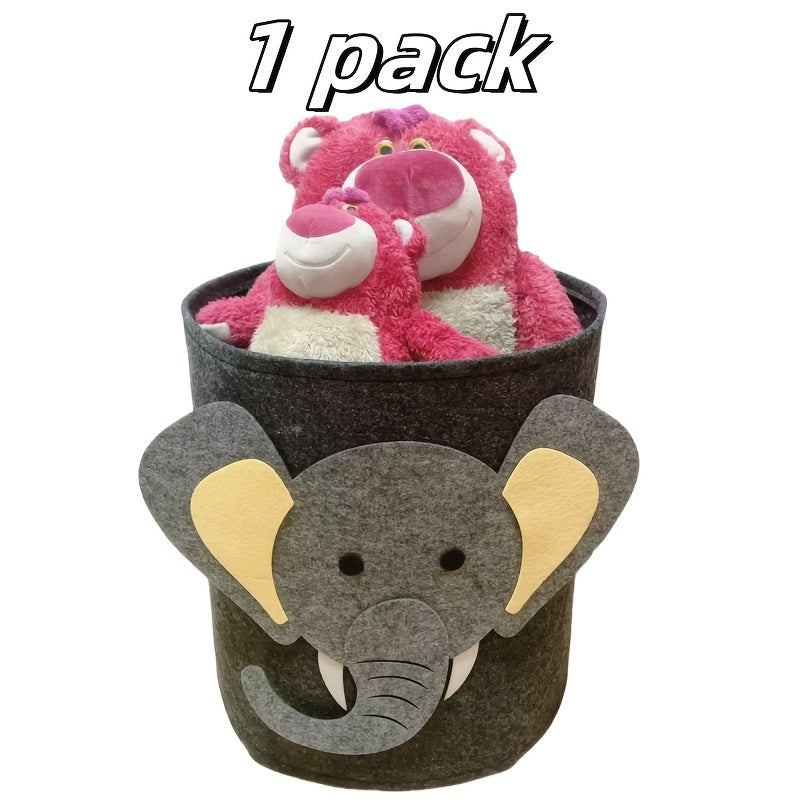 Hayvon tasvirlari bilan mato saqlash savatlari, o'yinchoqlar, yeguliklar, kiyimlar, uy va ofis uchun to'rtburchak tashkilotchilar