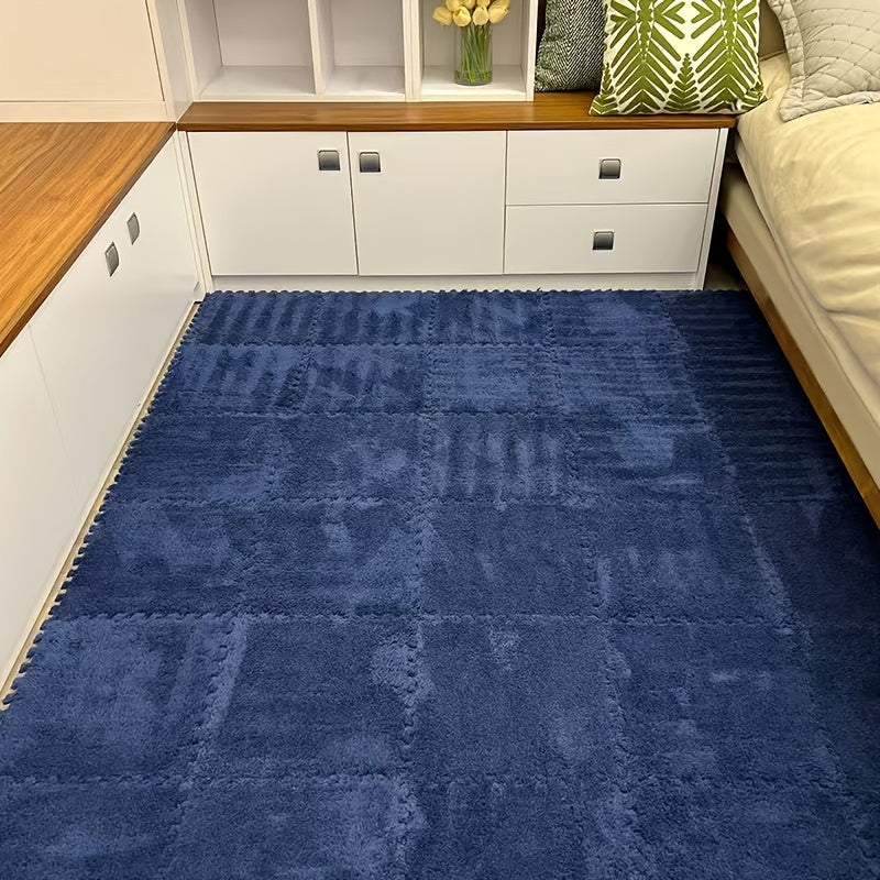 Interlocking Foam Floor Mat Set 5-30 Pieces Anti-Slip Plush Carpet Seat Rug