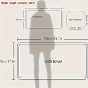 10-Piece Microfiber Towel Set Includes Bath, Hand, and Washcloths for Home Hotel Spa