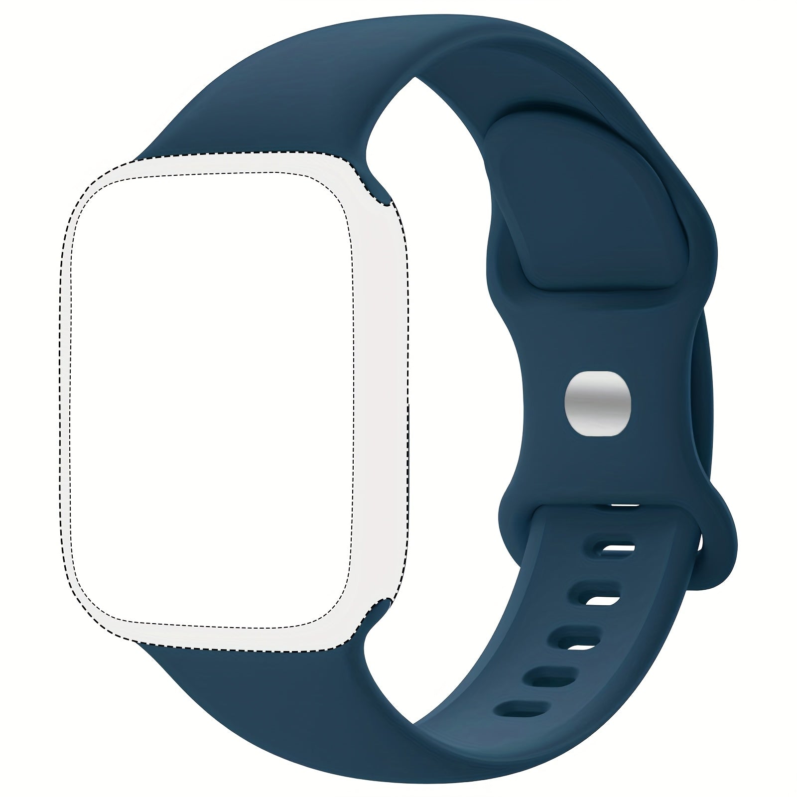 Silicone Sport Watch Band for Men and Women Waterproof Flexible Compatible with Apple Watch Series