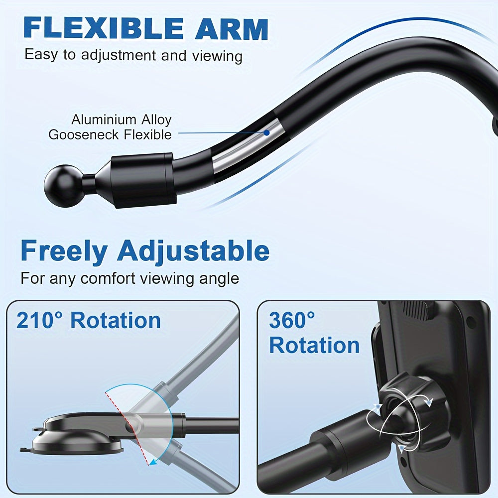 Universal Gooseneck Truck Mobile Phone Holder Aluminum Alloy Adjustable Navigation Mount