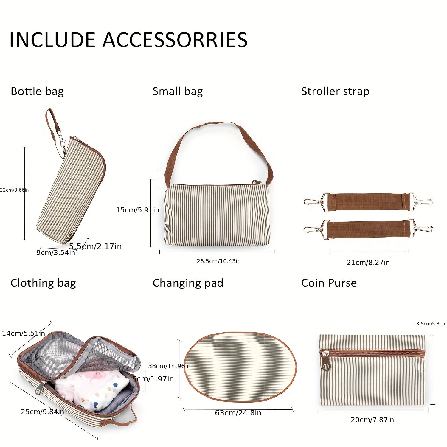 Mother Baby Diaper Bag Handbag Large Capacity Versatile Travel Tote for Moms