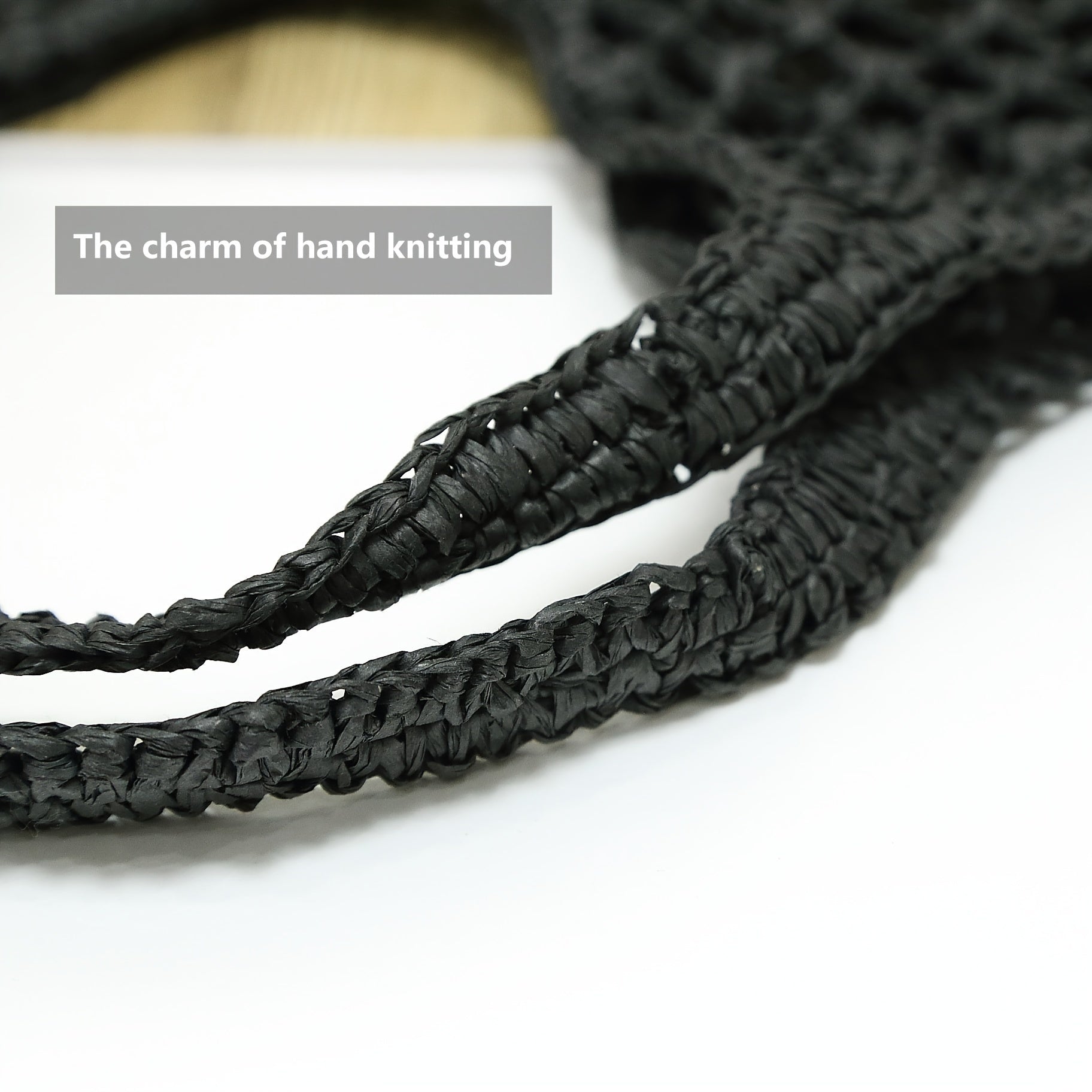 Large Capacity Women's Beach Tote Bag with Custom Embroidery, Hand-Woven Mesh