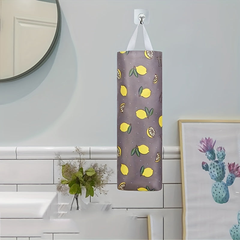 1 dona Plastik Sumka Ushlagich, Devorga O'rnatish, Plastik Sumkalar uchun Tashkiliy, Xarid Sumkalari uchun Usul, Uyda, Oshxonada yoki Sayohat Qilayotganda Katta Dispenser, Oziq-ovqat Sumkalarini Saqlash uchun. Matodan Yasalgan.