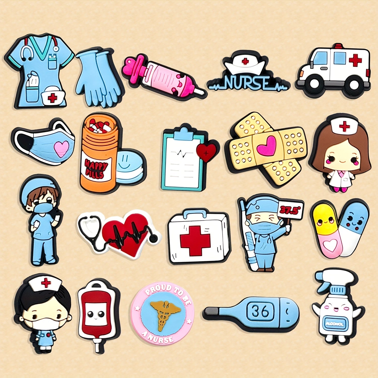 Kids PVC Mask Kit DIY Accessories 20/50pcs Cartoon Costume Supplies