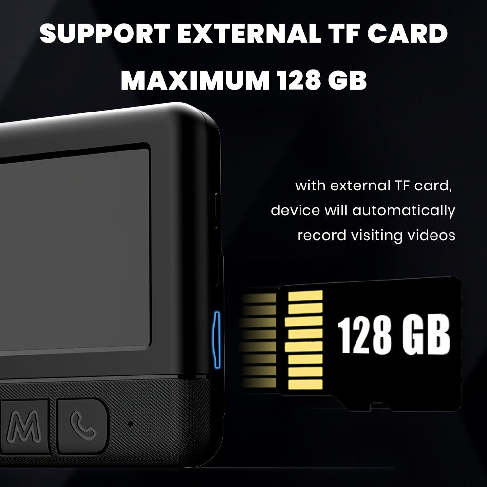 Sleek qora dizayni, HD tungi ko'rinish, ikki tomonlama audio, foto va video yozib olish, sensorli ekran va ilova orqali boshqarish, ovoz o'zgartirish funksiyasi va osonlik bilan ta'minlangan simsiz eshik qo'ng'irog'i kameras.