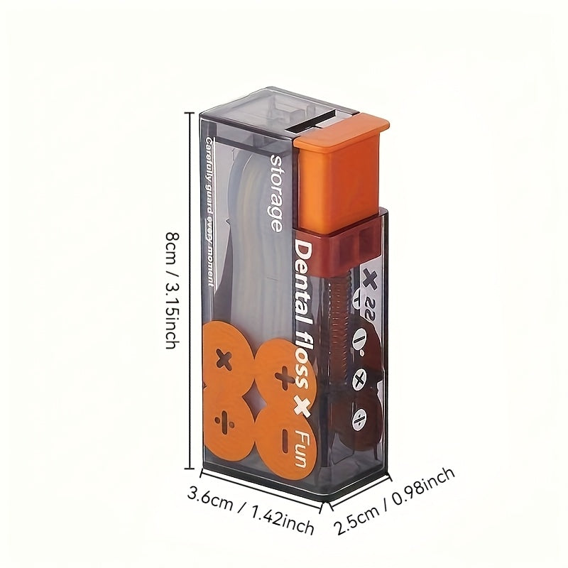 Автоматический диспенсер для зубной нити с автоматическим выдвигом, портативный, из полипропилена, без запаха