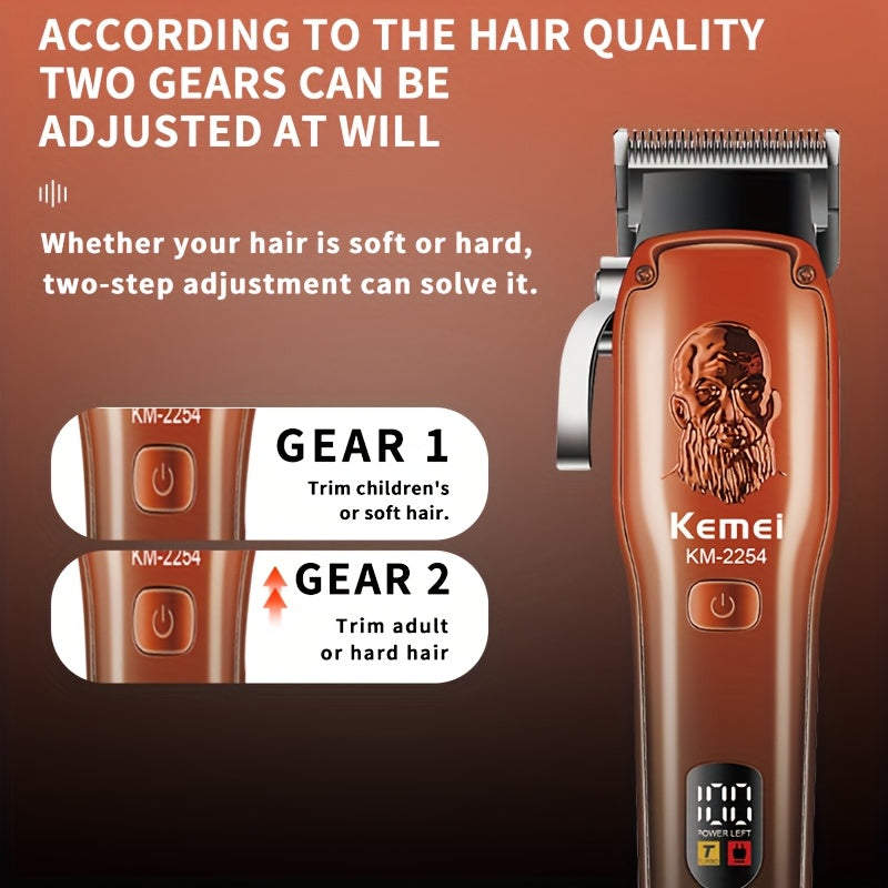Электрический набор машинок для стрижки волос с USB-зарядкой, низкий уровень шума, салонное качество для мужчин дома