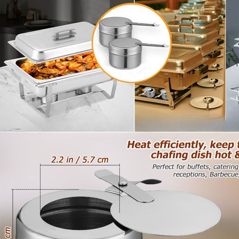 Alcohol Wax Burner Stainless Steel Metal Core Straight Saucer No Electricity Home Outdoor Restaurant