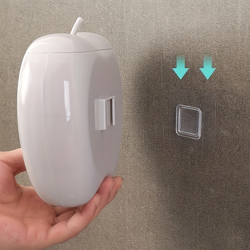 Plastik devor bilan o'rnatiladigan sumka tutgichi, olma shaklidagi oshxona tashkilotchisi, oziq-ovqat qoplamalari uchun