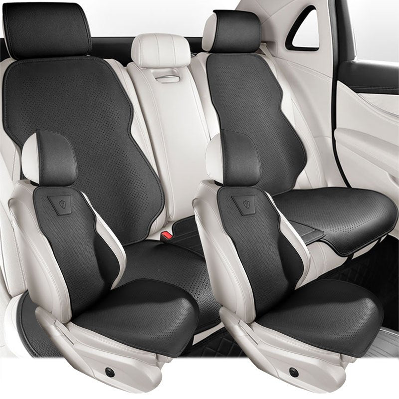 Универсальный дышащий чехол для автомобильного сиденья из PU-кожи для автомобилей на 4 человека