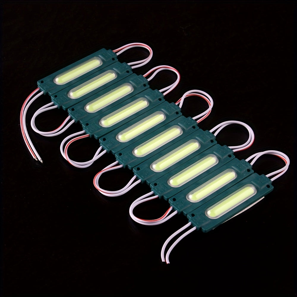 10PCS Módulos de luces LED COB para camión y coche DC12V 24V luces de advertencia laterales