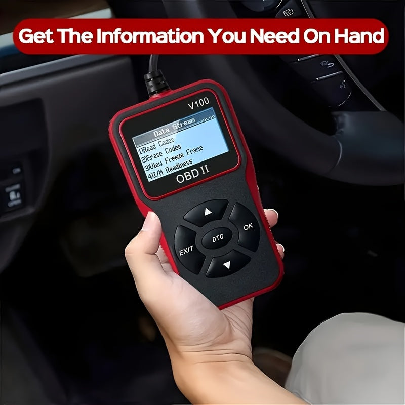 OBD2 Scanner Code Reader Diagnostic Tool for Vehicles with LCD Display