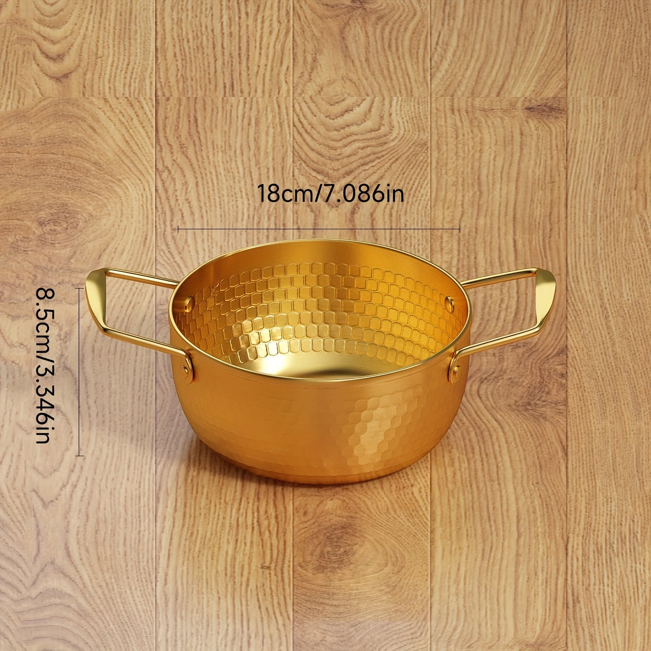 Stainless Steel Soup Pot with Handles for Cooking and Boiling in Silver