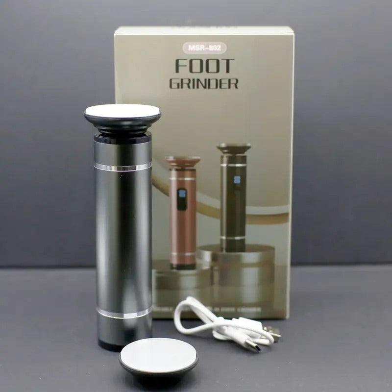 Electric Foot Grinder USB Rechargeable Digital Display Heel Callus Remover Light Beige