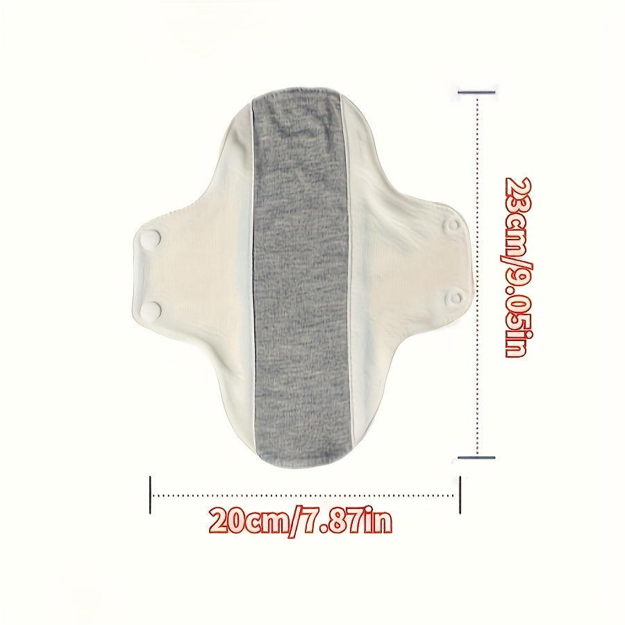 10 Reusable Menstrual Pads with Graphene Antimicrobial Leakproof Waterproof Layer for Women