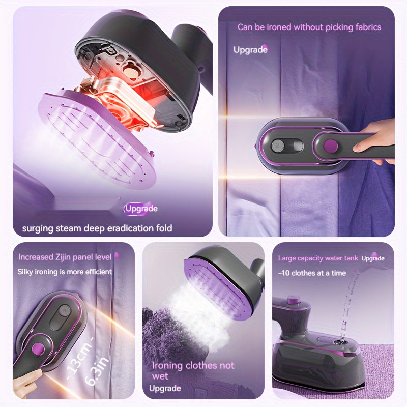 Handheld Mini Steam Iron for Clothes, Portable Portable for Travel and Home