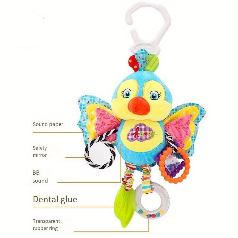 Baby Toys for 0-1 Year Olds Car Seat Mirror Rattle Teether Stroller Pendant