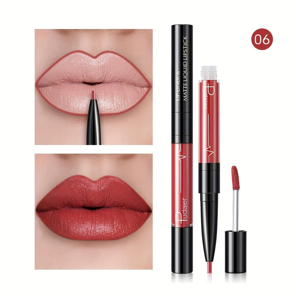 Женский водостойкий карандаш для губ с высокой пигментацией, матовая отделка