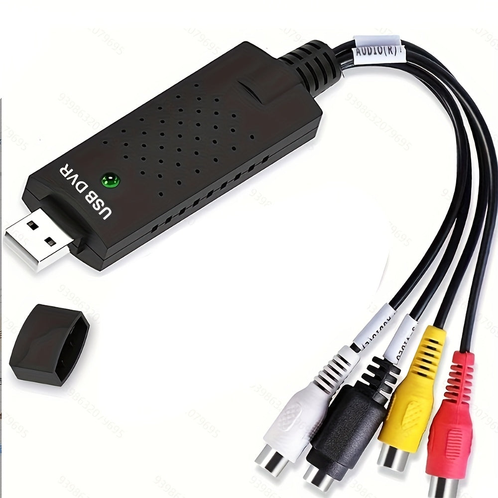 VHS to Digital Converter Video Capture Card USB 2.0 for Windows Android Hi8 Mini DV