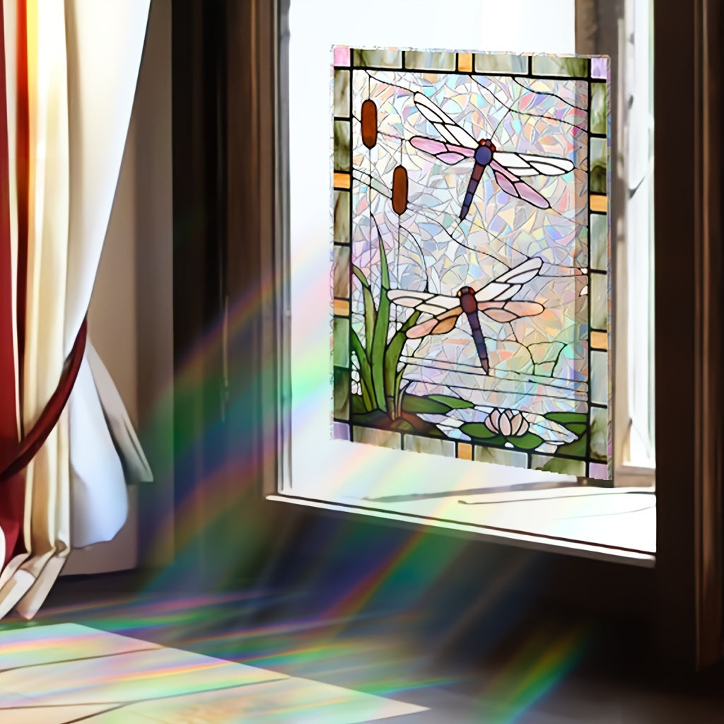 Sun Catcher Window Decal Reusable PVC Glass Cling for Living Room Bedroom