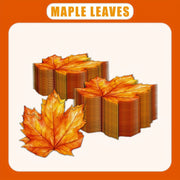 4-Ply Disposable Napkins Autumn Maple Leaf Design for Thanksgiving and Fall Events
