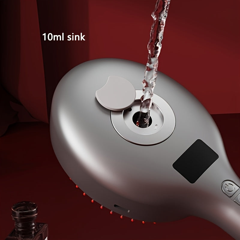 USB zaryadlash, tebranish bosh massaji va purkash funksiyasi bilan portativ elektr bosh massaj qiluvchi taroq.