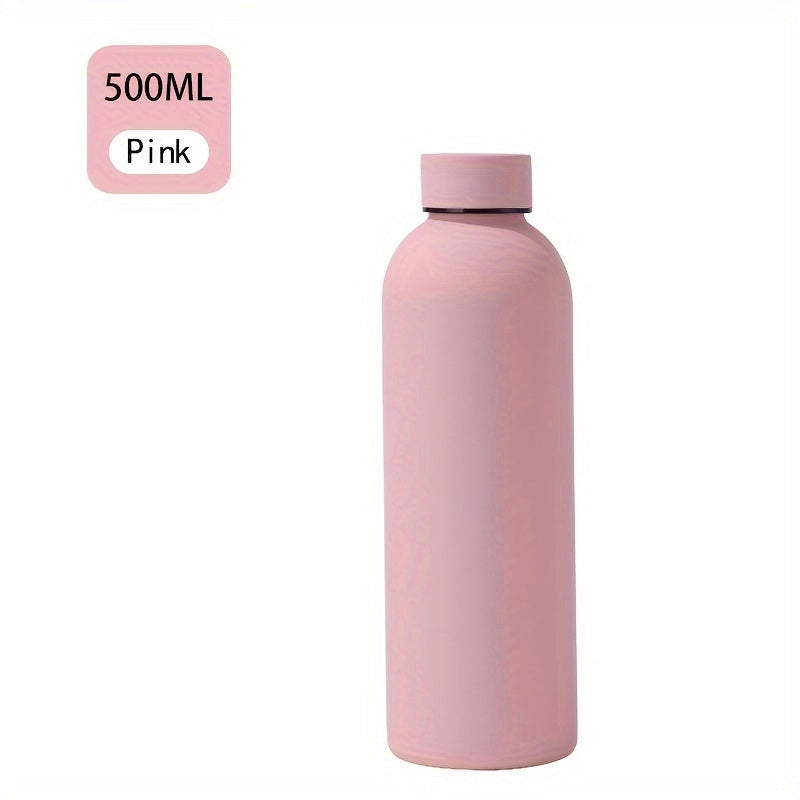 Insulated Water Bottle 500ml Stainless Steel Hot Cold Drink Bottle for Outdoor Sports