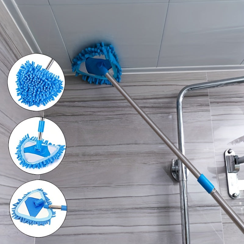 Extendable Mop with Resin Head for Floor, Toilet, and Air Conditioner Cleaning