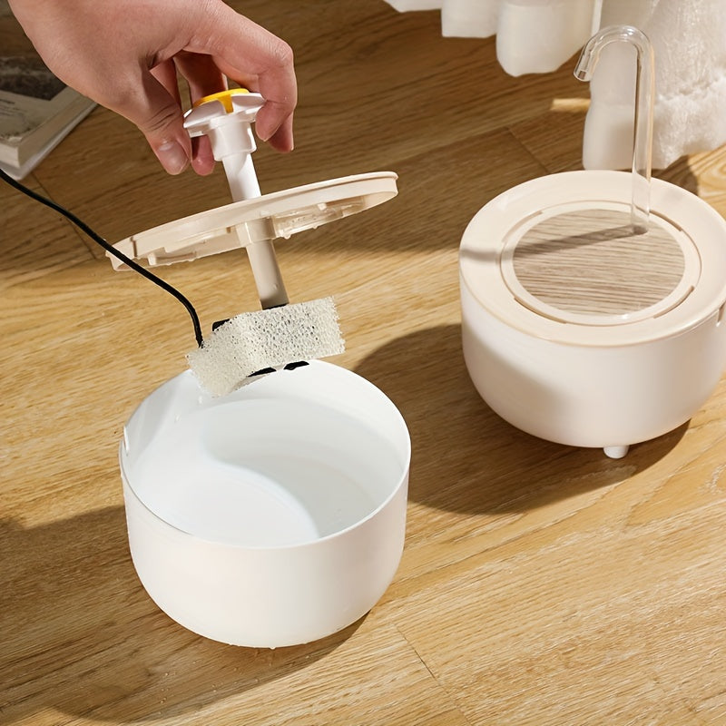 1L Cat Water Dispenser with Flowing Water Filtration Automatic Circulation