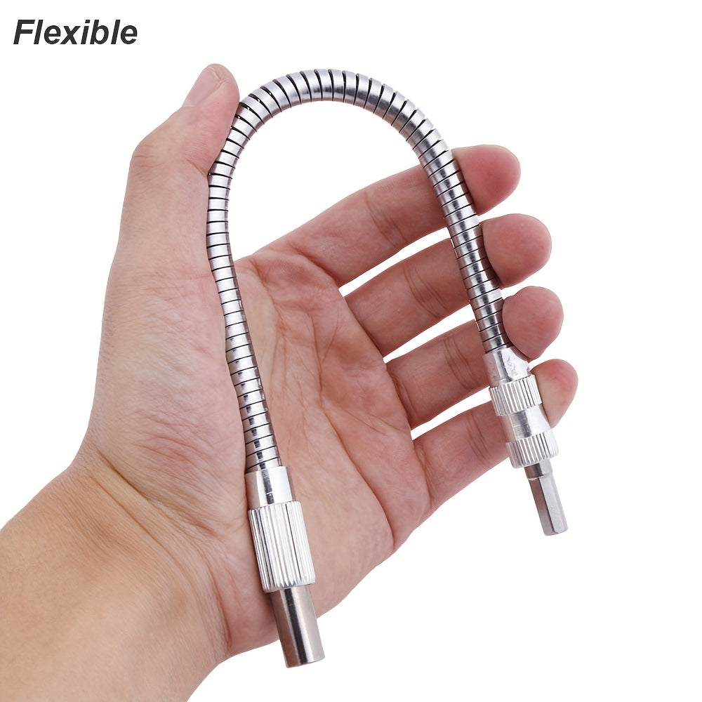 Гибкий металлический удлинитель для сверла с магнитным шестигранным хвостовиком для электрической отвертки