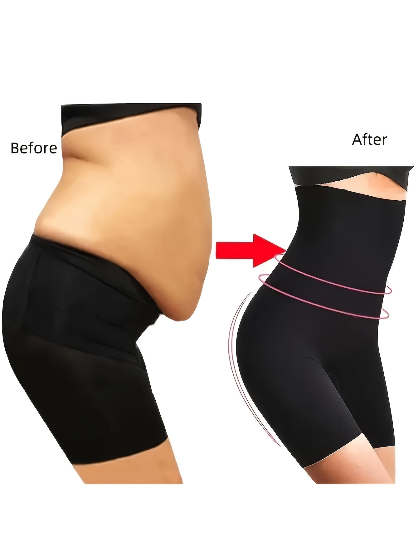 Women's High-Waisted Postpartum Shapewear Shorts Tummy Control Butt-Lifting Breathable